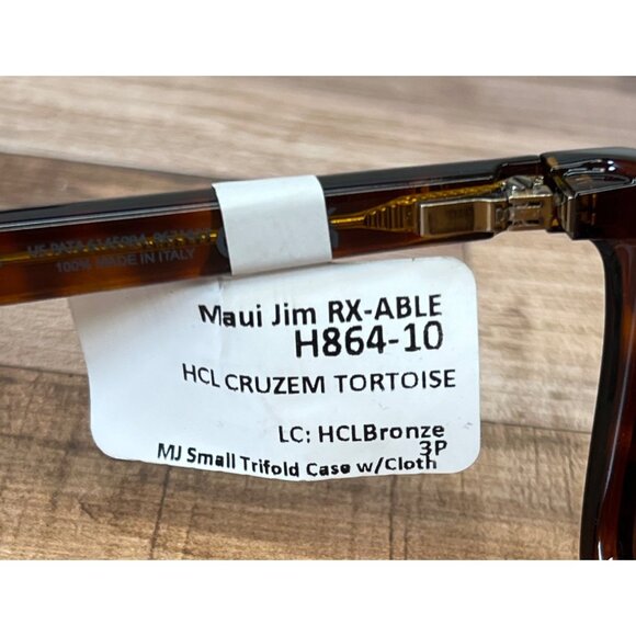 Maui Jim STG-BG H864-10 Cruzem Tortoise Sunglasses W/ HCL Bronze Lenses & Case - Picture 3 of 8